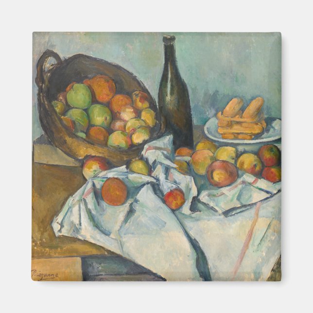 Imã Paul Cezanne - A Cesta das Maçãs (Frente)
