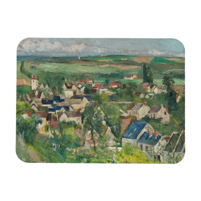Ímã Paul Cezanne - Auvers, Visão Panorâmica (Horizontal)