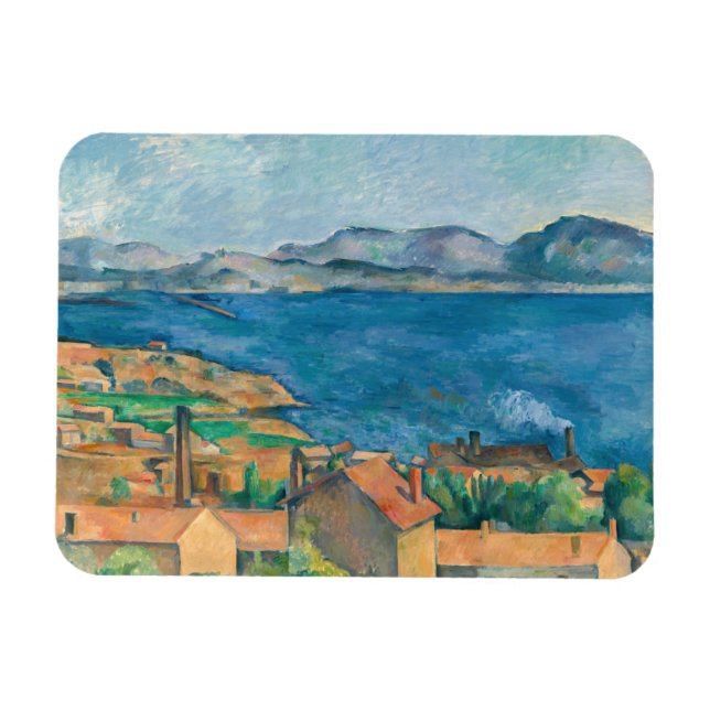 Ímã Paul Cezanne - Baía de Marselha, Vista de Estaque (Horizontal)