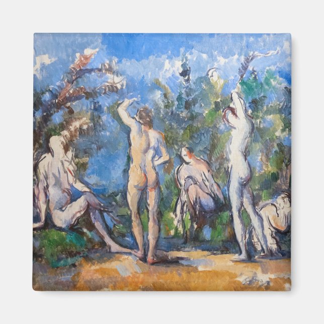 Imã Paul Cezanne - Cinco Banhistas (Frente)