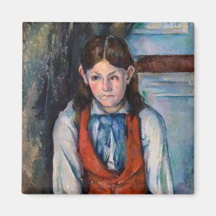 Imã Paul Cezanne - Menino com Colete Vermelho