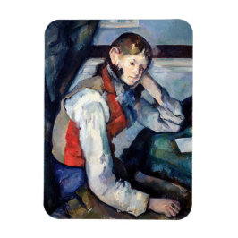 Ímã Paul Cezanne - Menino no Colete Vermelho