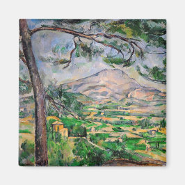 Imã Paul Cezanne - Mont Sainte-Victoire e pinheiro Gra