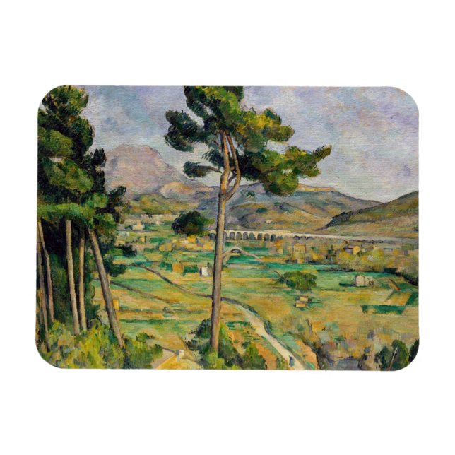 Ímã Paul Cezanne - Mont Sainte-Victoire e Viaduto (Horizontal)