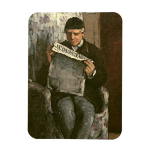 Ímã Paul Cezanne o pai do artista, lendo do "o v�