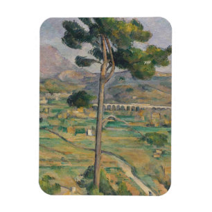 Ímã Paul Cezanne   Paisagem com viaduto