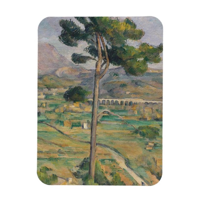 Ímã Paul Cezanne | Paisagem com viaduto (Vertical)