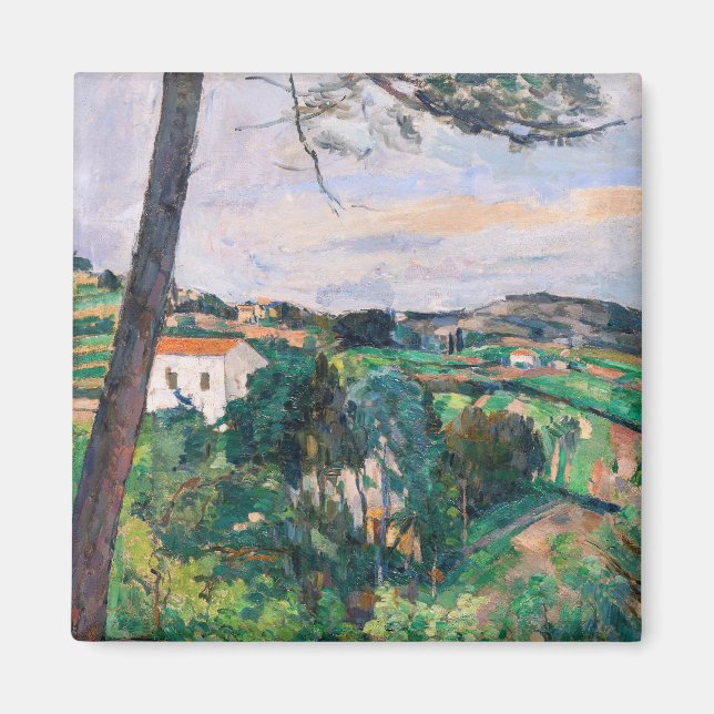 Imã Paul Cezanne - Pine tree em Estaque (Frente)