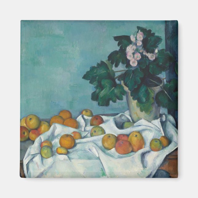 Imã Paul Cezanne | Vida Estática com Maçãs e um Pote d (Frente)