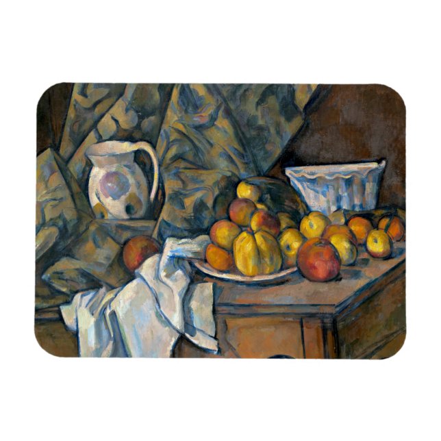 Ímã Paul Cezanne | Vida tranquila com maçãs e pêssegos (Horizontal)