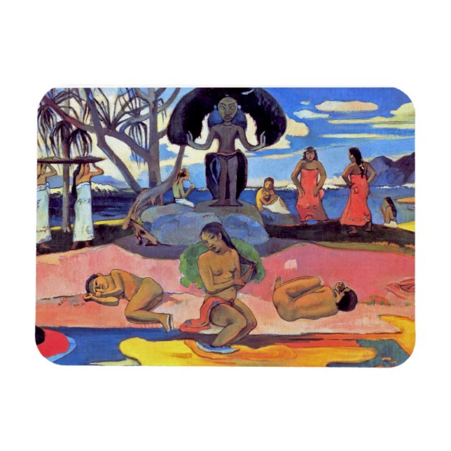 Ímã Paul Gauguin - Dia dos Deuses - Pintura de Belas A (Horizontal)