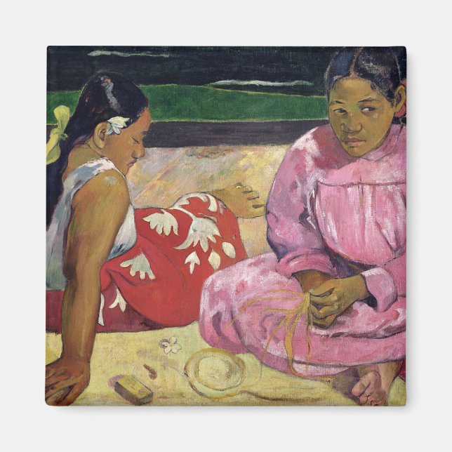 Imã Paul Gauguin | Mulheres do Taiti, na Praia, 1891 (Frente)