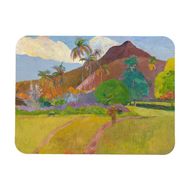 Ímã Paul Gauguin - Paisagem Tahitiana (Horizontal)
