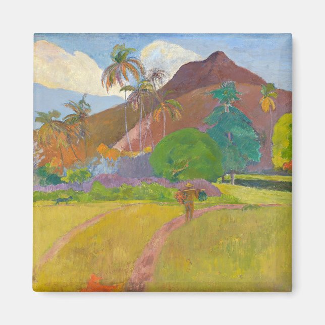Imã Paul Gauguin - Paisagem Tahitiana (Frente)
