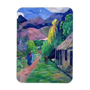 Ímã Paul Gauguin - Rua no Taiti