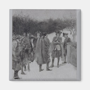 Imã Paul Revere trazendo notícias para Sullivan