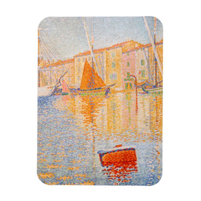 Ímã Paul Signac - A Boia Vermelha, Santo-Tropez (Vertical)