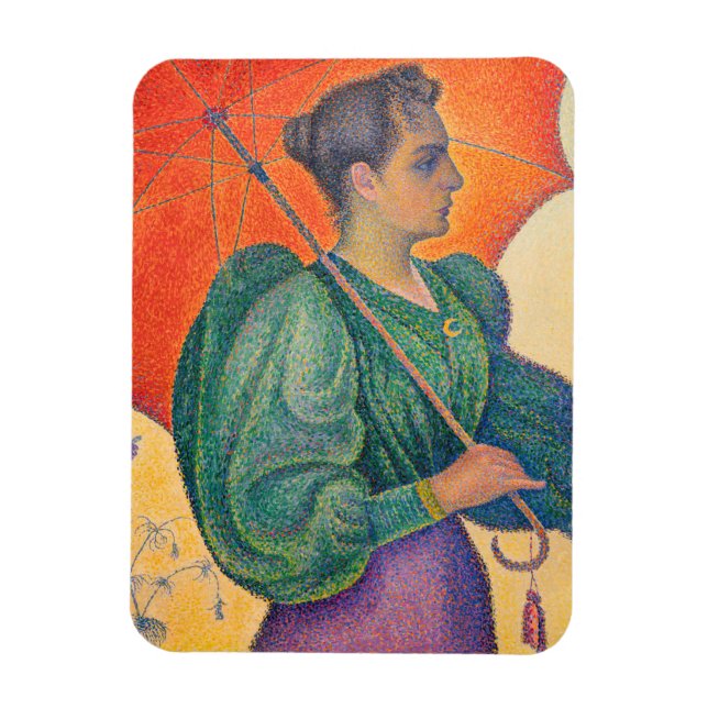 Ímã Paul Signac - Mulher com Parasol (Vertical)