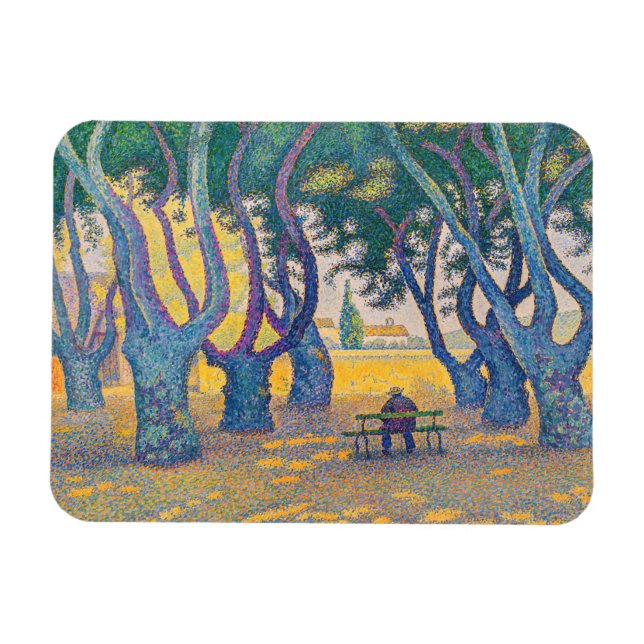 Ímã Paul Signac - Place des Lices, Saint-Tropez (Horizontal)