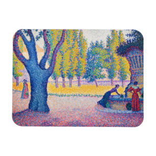 Ímã Paul Signac - Saint-Tropez, Fontaine des Lices