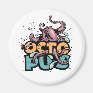 Imã Paul The Octopus Drawing Magnet