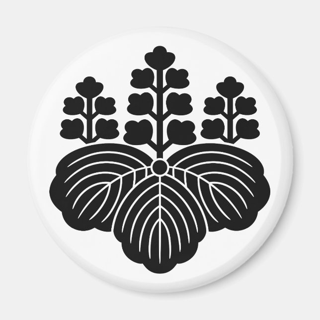 Imã Paulownia com 5-7 flores (Frente)