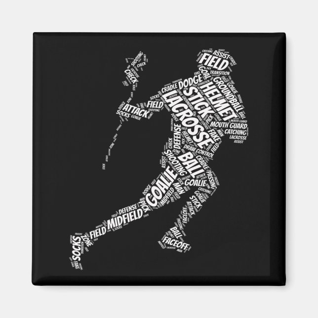 Imã paus de lacrosse para rapazes Esporte e Malhação l (Frente)