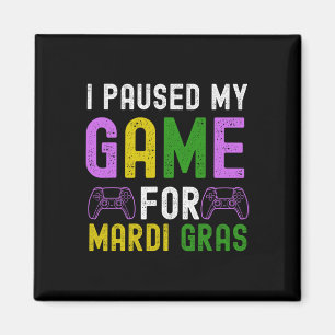 Imã Pausei Meu Jogo Para O Jogo Mardi Gras Mardi G