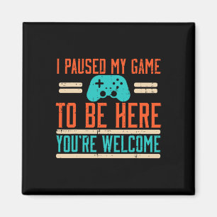 Imã Pausou Meu Jogo Para Estar Aqui Vídeo Jogo Homens 