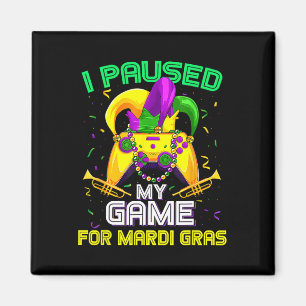 Imã Pausou Meu Jogo Para O Jogo Mardi Gras Mardi Gra