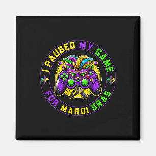 Imã Pausou Meu Jogo Para O Jogo Mardi Gras Mardi Gra