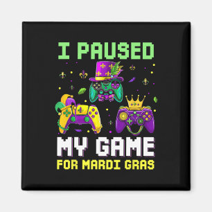 Imã Pausou Meu Jogo Para O Jogo Mardi Gras Mardi Gra