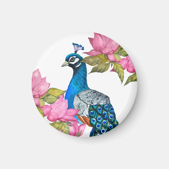 Imã Pavão de Aquarela (Frente)