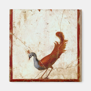 Imã Pavão na pintura antiga romana antiga do fresco