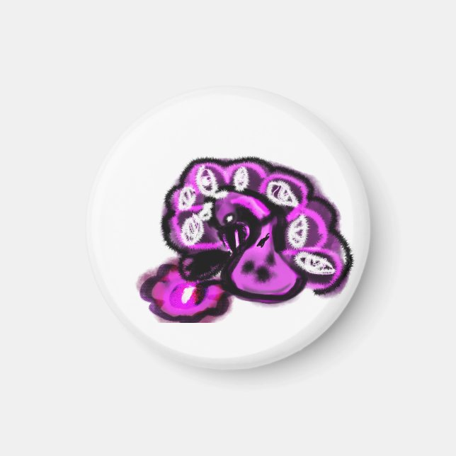 Imã Pavão roxo (Frente)
