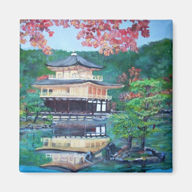 Imã Pavilhão de ouros no ímã de Quioto (Frente)