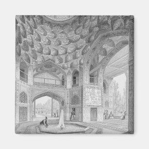 Imã Pavilhão dos oito paraíso, em Isfahan, de
