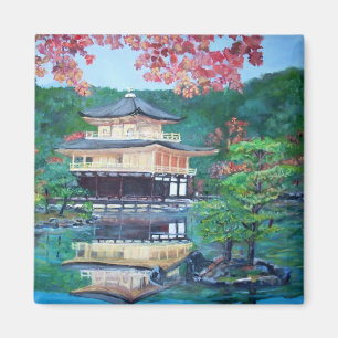 Imã Pavillion dourado no ímã de Kyoto