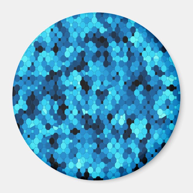 Imã Pavimento em azul... (Frente)