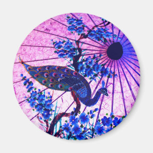 Imã Pavock-oriental parasol japonês cereja floresce