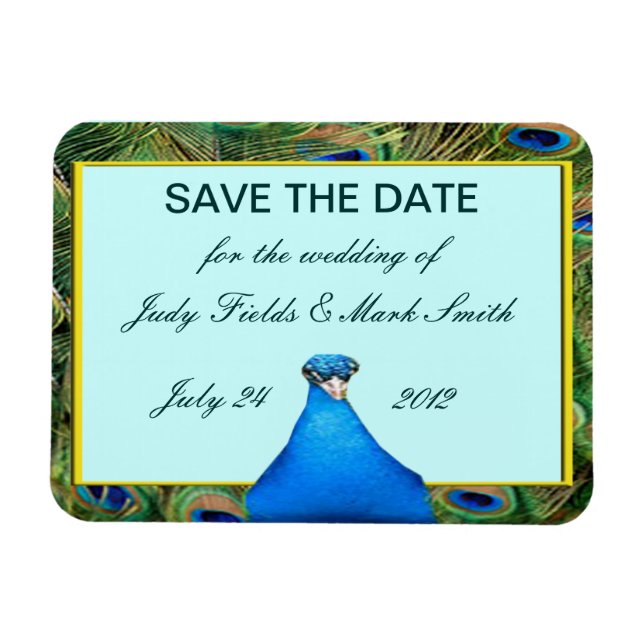 Ímã Pavock Wedding Save The Date Magnet (Horizontal)