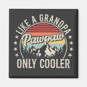 Imã Pawpaw como um vovô, apenas retro quadrado mais fr