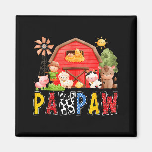 Imã Pawpaw Red Farm Vaca Aniversário Menino Correspond