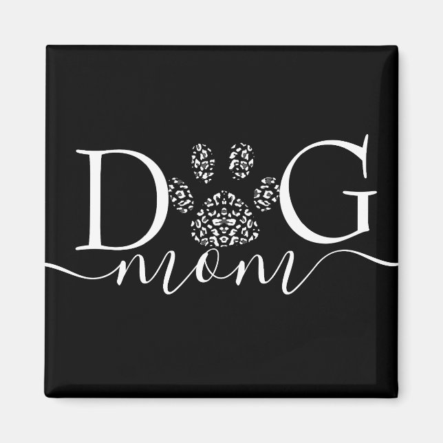 Imã Pawprint de Mãe de Cachorro (Frente)