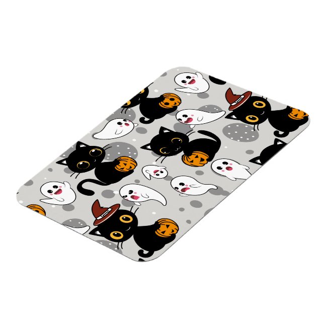 Ímã Paws de Abóbora Fantasma Spooky (Left Side)