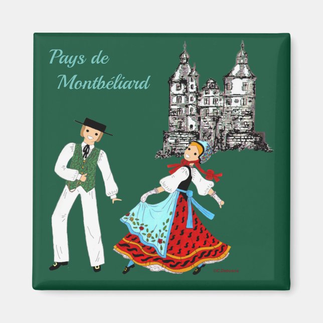 Imã Pays de Montbéliard, Comté, França (Frente)