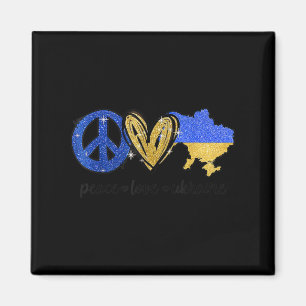 Imã Paz Ame Ucrânia Bandeira Ucraniana I Stand Com Ukr