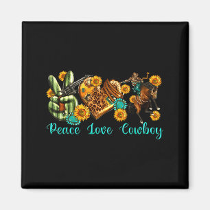 Imã Paz Amor Cowboy Oeste Rodeio Vida Rodeio Oeste