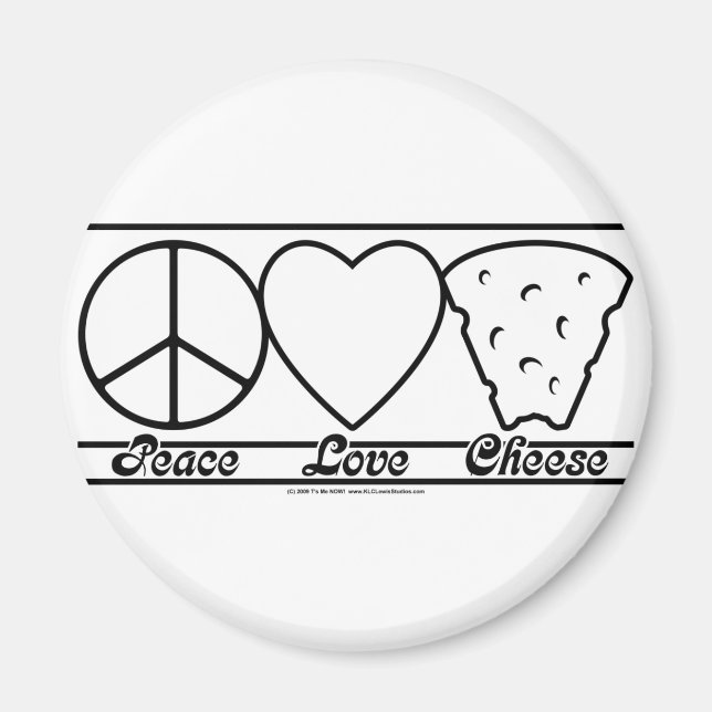 Imã Paz, amor e queijo (Frente)