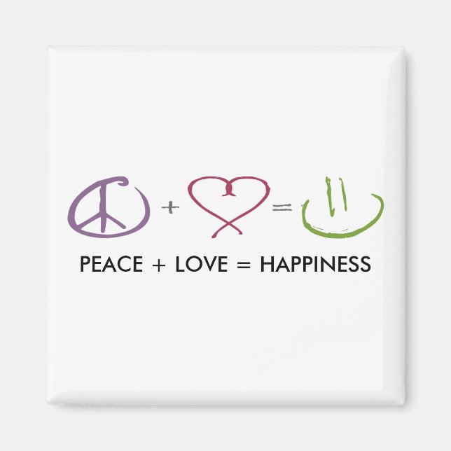 Imã Paz + Amor = Felicidade (Frente)